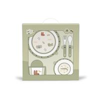 SET PAPPA 4 PEZZI VERDE ANIMALETTI