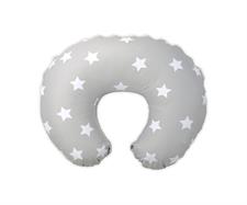CUSCINO ALLATTAMENTO STELLE GRIGIO