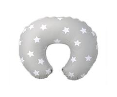 CUSCINO ALLATTAMENTO STELLE GRIGIO