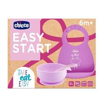 SET PAPPA SILICONE 6+ MESI ROSA