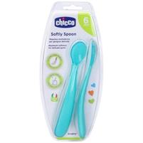 CUCCHIAIO SILICONE AZZURRO 6+ MESI