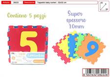 TAPPETO PUZZLE NUMERI 5 PZ 32CM